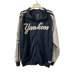New York Yankees Stitches MLB Zip Up Jacket Large Blue Gray